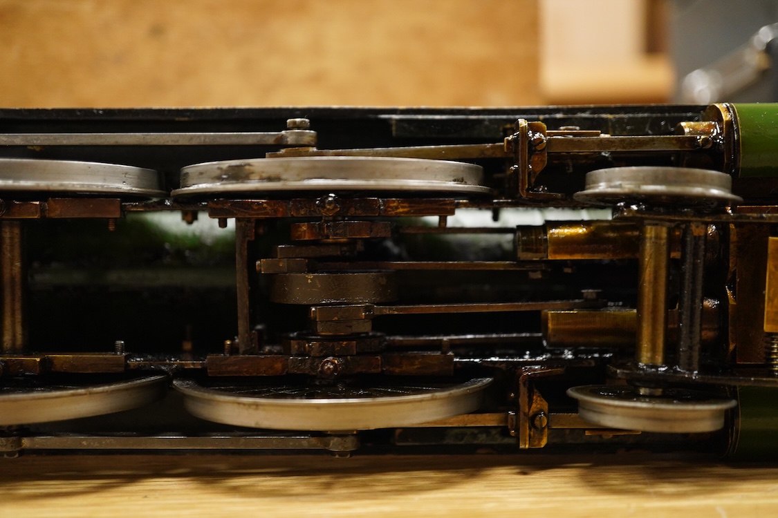 A Gauge One live steam North Eastern Railway 4-4-2 Atlantic tender locomotive, No.731, four cylinder compound, the original locomotive designed by W.M. Smith, Wilson Worsdell’s Chief Draftsman in 1906, with Walschaerts v